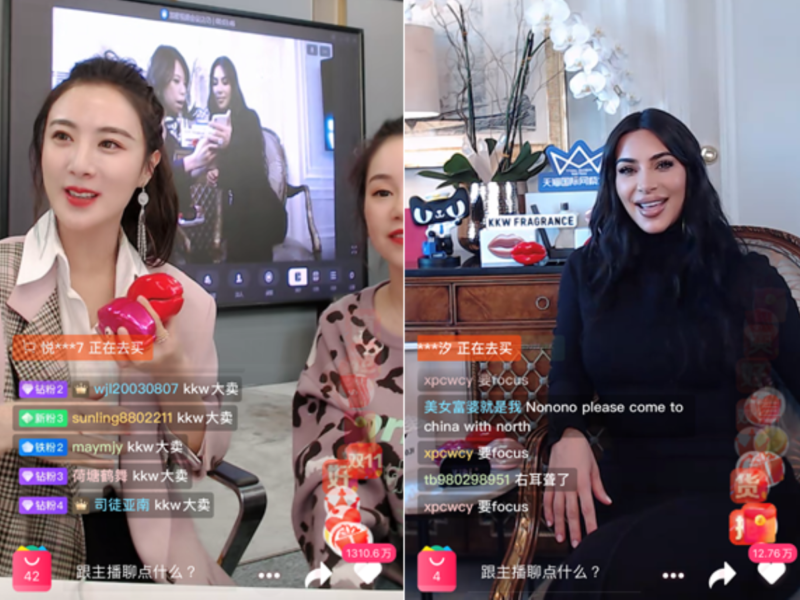 Kim Kardashian and Viya.